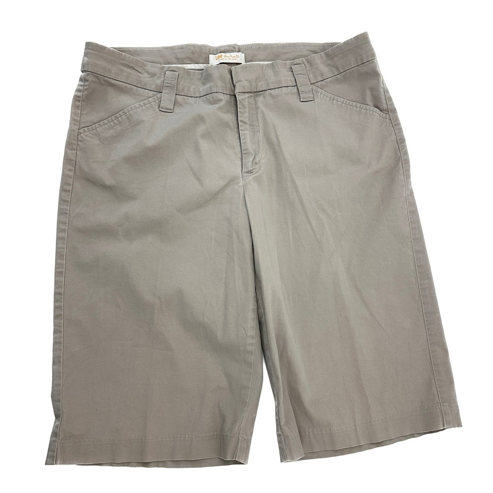 Lee Lower on‎ the waist Bermuda Women's size 14 Beige Chino Shorts